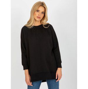 ČERNÁ DLOUHÁ BASIC MIKINA EM-BL-711-1.03X-BLACK Velikost: ONE SIZE