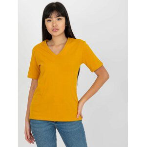 TMAVĚ ŽLUTÉ TRIKO JEDNOBAREVNÉ -EM-TS-HS-20-25.41X-DARK YELLOW Velikost: XL