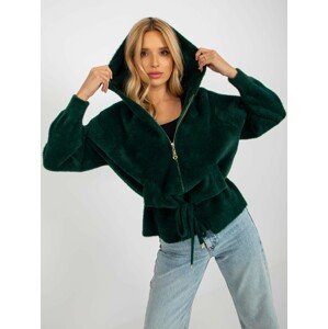 TMAVĚ ZELENÁ MIKINA KEILANI -MBM-KR-1605.98P-DARK GREEN Velikost: ONE SIZE