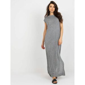 ŠEDÉ LEHKÉ MAXI ŠATY BEZ RUKÁVŮ BA-SK-C1002.61P-GREY Velikost: ONE SIZE