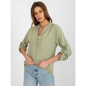 KHAKI KOŠILE S KNOFLÍKY -WN-KS-VE51.31P-KHAKI Velikost: M