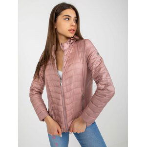 RŮŽOVÁ PROŠÍVANÁ BUNDA S KAPUCÍ NM-KR-BI-2005.97P-PINK Velikost: XL