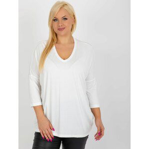 BÍLÁ VOLNÁ HALENKA RV-BZ-5745.18-WHITE Velikost: ONE SIZE