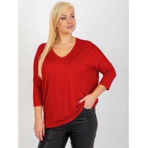 ČERVENÁ VOLNÁ HALENKA RV-BZ-5745.18-RED Velikost: ONE SIZE