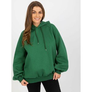 TMAVĚ ZELENÁ MIKINA S KAPUCÍ EM-BL-626.16P-DARK GREEN Velikost: ONE SIZE