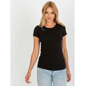 ČERNÉ JEDNOBAREVNÉ BASIC TRIKO NM-TS-L895.21-BLACK Velikost: S/M