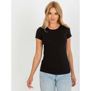 ČERNÉ JEDNOBAREVNÉ BASIC TRIKO NM-TS-L895.21-BLACK Velikost: M/L