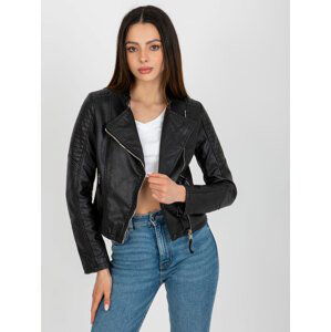 ČERNÁ KRÁTKÁ KOŽENKOVÁ BUNDA HM-KR-255.68-BLACK Velikost: XL