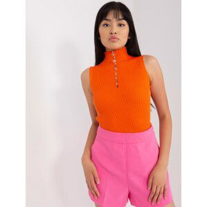 ORANŽOVÁ TOP S ROLÁKEM -BA-BZ-2301.00P-ORANGE Velikost: ONE SIZE