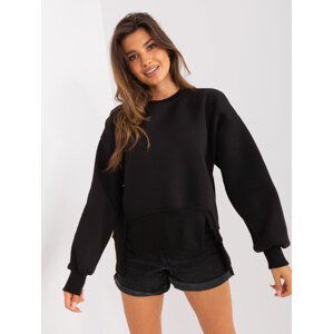 ČERNÁ MIKINA BEZ KAPUCE -EM-BL-757.83P-BLACK Velikost: ONE SIZE