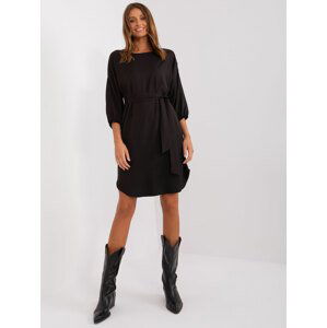 ČERNÉ LEŽÉRNÍ MINI ŠATY -WN-SK-669.34X-BLACK Velikost: XL