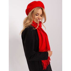 ČERVENÝ STYLOVÝ BARET AT-CZ-231305.91P-RED Velikost: ONE SIZE