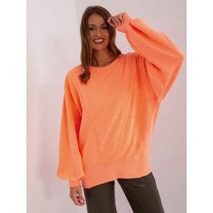 NEONOVĚ ORANŽOVÁ ŠIROKÁ MIKINA -EM-BL-716.14-FLUO ORANGE Velikost: ONE SIZE