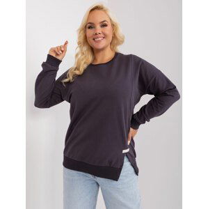 TMAVĚ ŠEDÁ TENKÁ MIKINA RV-BZ-9199.91P-DARK GREY Velikost: ONE SIZE