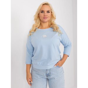 SVĚTLE MODRÉ TRIČKO S 3/4 RUKÁVEM RV-BZ-8995.94P-LIGHT BLUE Velikost: ONE SIZE