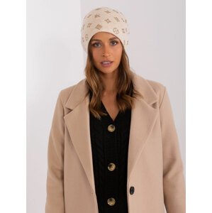 SVĚTLE BÉŽOVÁ VZOROVANÁ ČEPICE AT-CZ-2325.85-LIGHT BEIGE Velikost: ONE SIZE