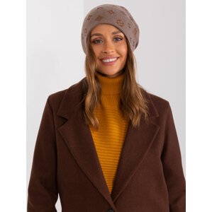 HNĚDÁ VZOROVANÁ ČEPICE AT-CZ-2325.85-BROWN Velikost: ONE SIZE