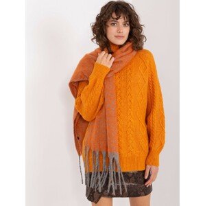 ORANŽOVÁ VZOROVANÁ ŠÁLA S TŘÁSNĚMI AT-SZ-23125.75-ORANGE Velikost: ONE SIZE