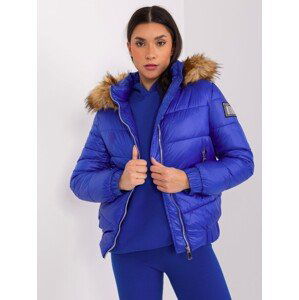 Modrá prošívaná bunda s odnímatelnou kapucí NM-KR-TR8177.96P-blue Velikost: XL