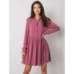 TMAVĚ RŮŽOVÉ KOŠILOVÉ ŠATY -D73761M30227-DARK PINK Velikost: XL