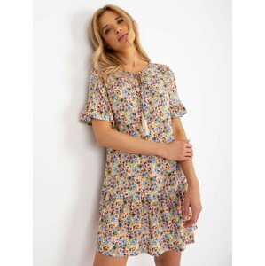 LEHKÉ ŠATY S KVĚTINOVÝM POTISKEM -D73771M30306C-FLORAL Velikost: XL