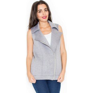 VESTA S ASYMETRICKÝM ZIPEM K319 GREY Velikost: M