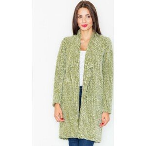 OLIVOVÝ ELEGANTNÍ KABÁT M527 OLIVE GREEN Velikost: S