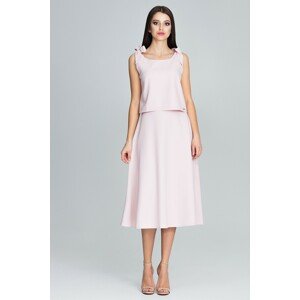 SET ELEGANTNÍ SUKNĚ A TOP M578 PINK Velikost: M