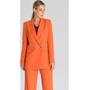 ORANŽOVÉ ELEGANTNÍ DÁMSKÉ SAKO M948 ORANGE Velikost: L