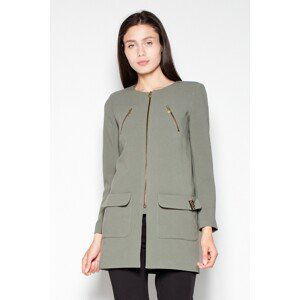 BLEJZR S KRÁTKÝM ZIPEM VT038 OLIVE GREEN Velikost: XL