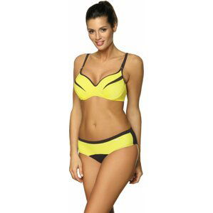 ŽLUTO-ČERNÉ BIKINY BARBARA TITANIUM-TWEETY M-473 (3) Velikost: 75C/M