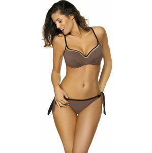 HNĚDÉ PUSH-UP BIKINY CAMILLA DARK TAUPE M-489 (1) Velikost: S