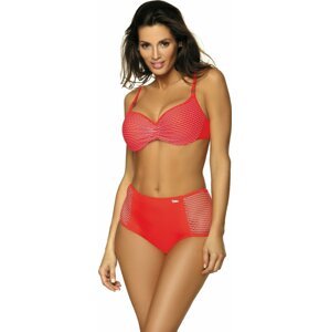 ČERVENÉ PUSH-UP BIKINY SE SÍŤOVINOU MARTHA VITAMINA M-477 (4) Velikost: M