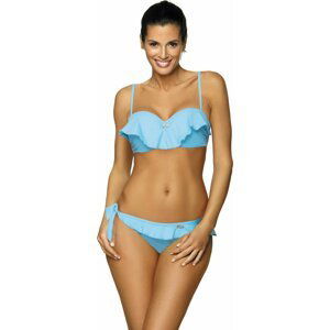 SVĚTLE MODRÉ BIKINY S VOLÁNEM MEREDITH SKIPPER M-467 (4) Velikost: XL