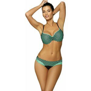 TYRKYSOVÉ PUNTÍKATÉ BIKINY ROSALINE NIRVANA M-490 (4) Velikost: L