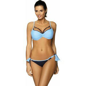 MODRÉ BIKINY S OZDOBNÝM VÝSTŘIHEM SHIRLEY ORBITA-AZZURRO M-455 (8) Velikost: L