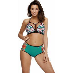 ZELENÉ KVĚTINOVÉ PUSH-UP BIKINY MOLLY MARBELLA M-504 (4) Velikost: M