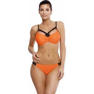 ORANŽOVÉ BIKINY S ČERNÝMI PÁSKY ELECTRA PAPAYA M-542 (4) Velikost: S