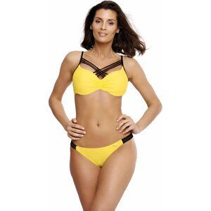 ŽLUTÉ BIKINY S ČERNÝMI PÁSKY ELECTRA TWEETY M-542 (7) Velikost: M