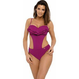 FUCHSIOVÉ MONOKINY BELINDA THAI PINK M-548 (8) Velikost: XL