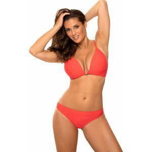 ORANŽOVÉ JEDNOBAREVNÉ PUSH-UP BIKINY FREJA M-736 (7) Velikost: 42