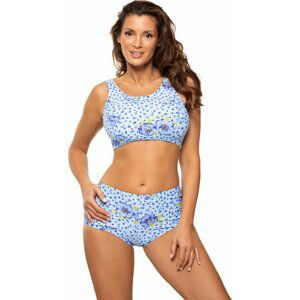 MODRÉ VZOROVANÉ BIKINY NEVIN M-722 (4) Velikost: 36