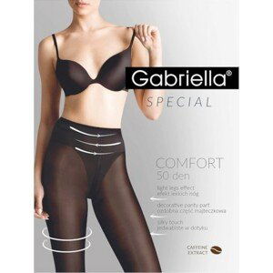 ČERNÉ KOMPRESNÍ SILONKY GABRIELLA COMFORT 3D 400 50 DEN Velikost: S, Barva: Černá