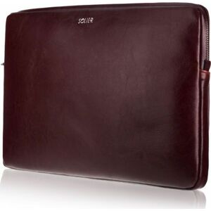 KOŽENÉ VÍNOVÉ POUZDRO NA NOTEBOOK 13" SA23 13CALI BURGUNDY Velikost: ONE SIZE