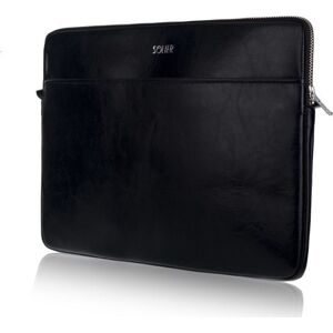 ČERNÉ KOŽENÉ POUZDRO PRO NOTEBOOK 15" SA24A 15CALI BLACK Velikost: ONE SIZE