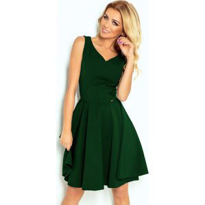Zelené šaty s výstřihem do V ARIANNA 114-10 Velikost: L