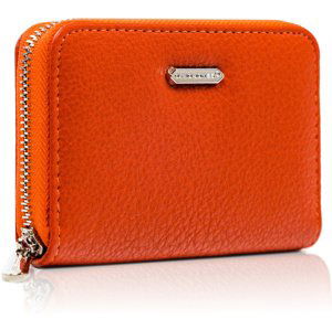 DAVID JONES ORANŽOVÁ PENĚŽENKA Z HLADKÉ EKO KŮŽE Z038 P119-910-9285 ORANGE Velikost: ONE SIZE