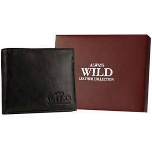 ALWAYS WILD TMAVĚ HNĚDÁ KOŽENÁ PENĚŽENKA A122 N2002-VTK-BOX-4565 BROWN Velikost: ONE SIZE