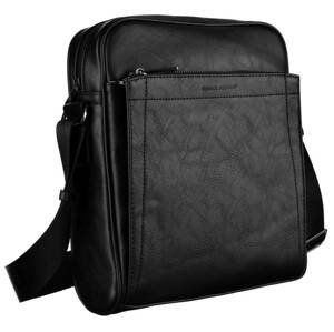 DAVID JONES ČERNÁ PÁNSKÁ CROSSBODY S KAPSOU NA ZIP [DH] 686601 BLACK Velikost: ONE SIZE