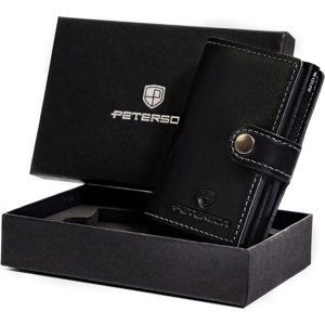 PETERSON ČERNÁ PENĚŽENKA NA KARTY W028 PTN 171714101 BLACK Velikost: ONE SIZE